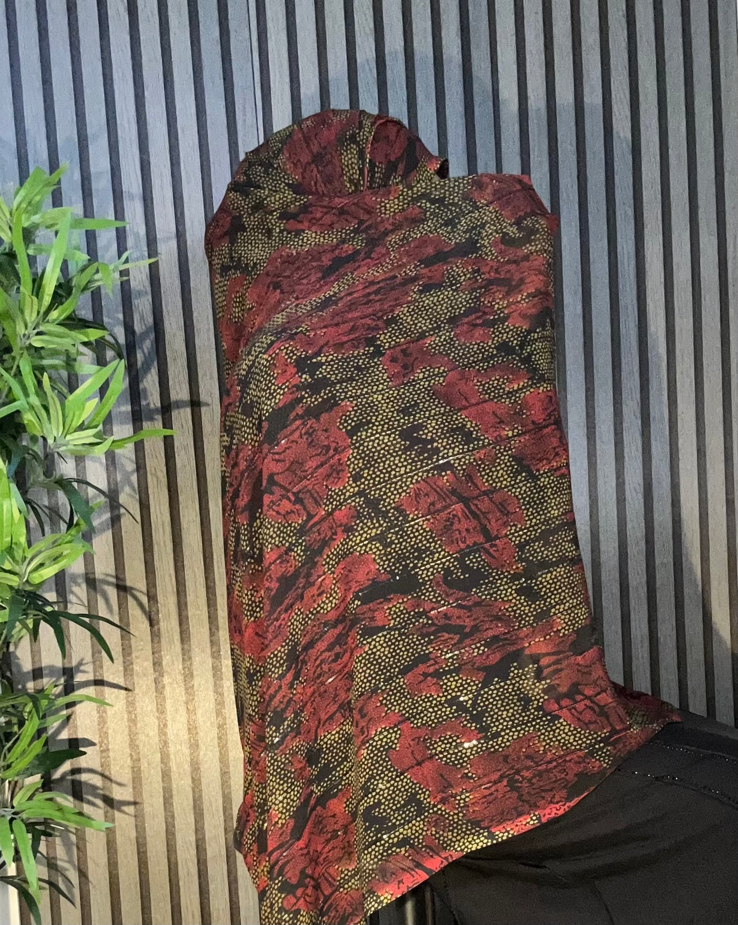 5color print scarf