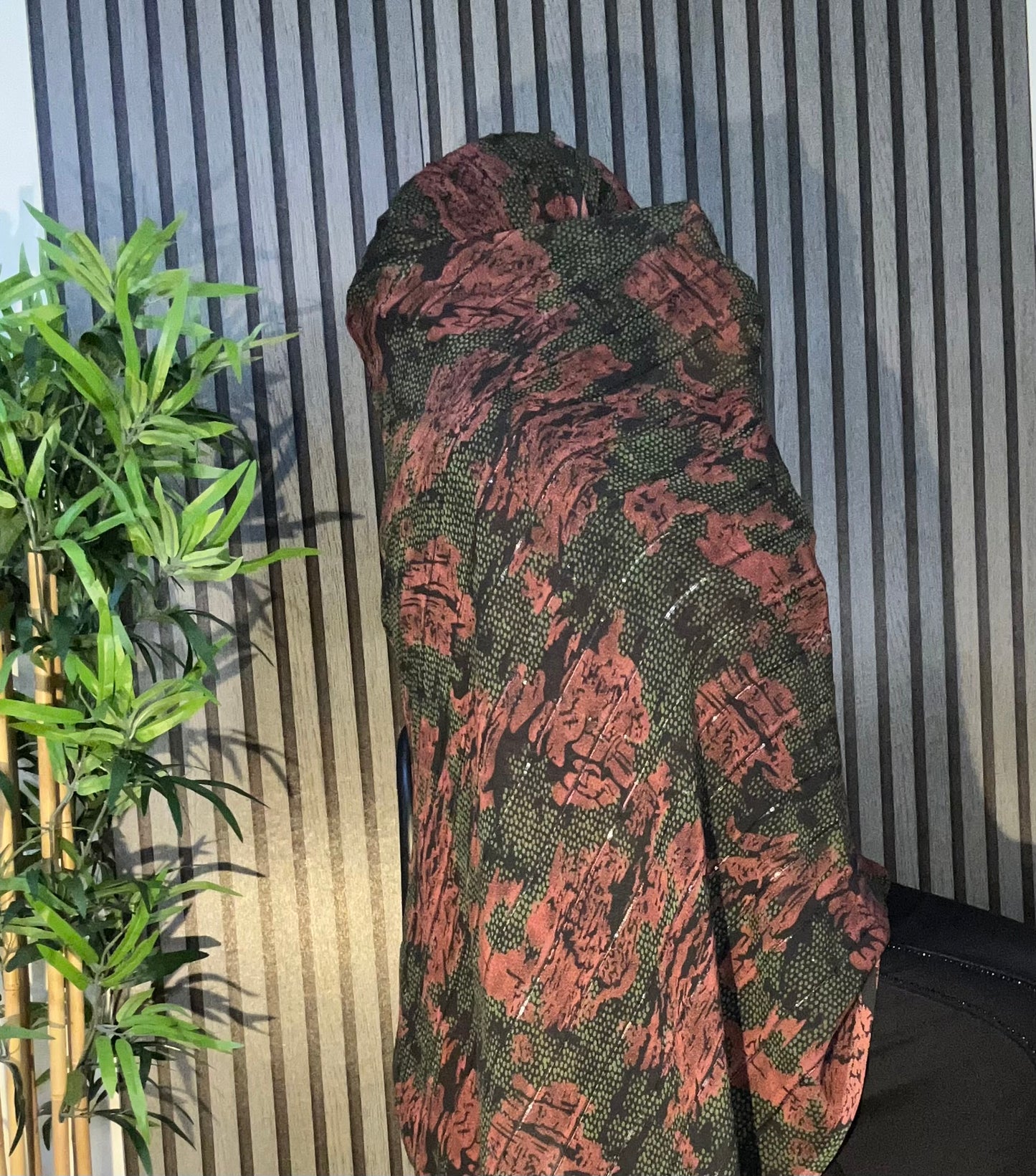 5color print scarf