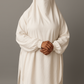 Pure Ivory One-Piece Jilbab