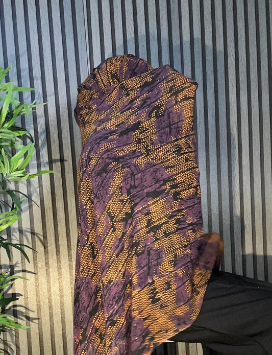 5color print scarf